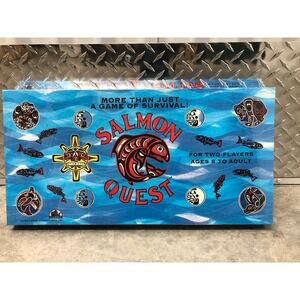 Vintage 1994 Salmon Quest Board Game Ness Adventures Inc Factory Sealed Survival